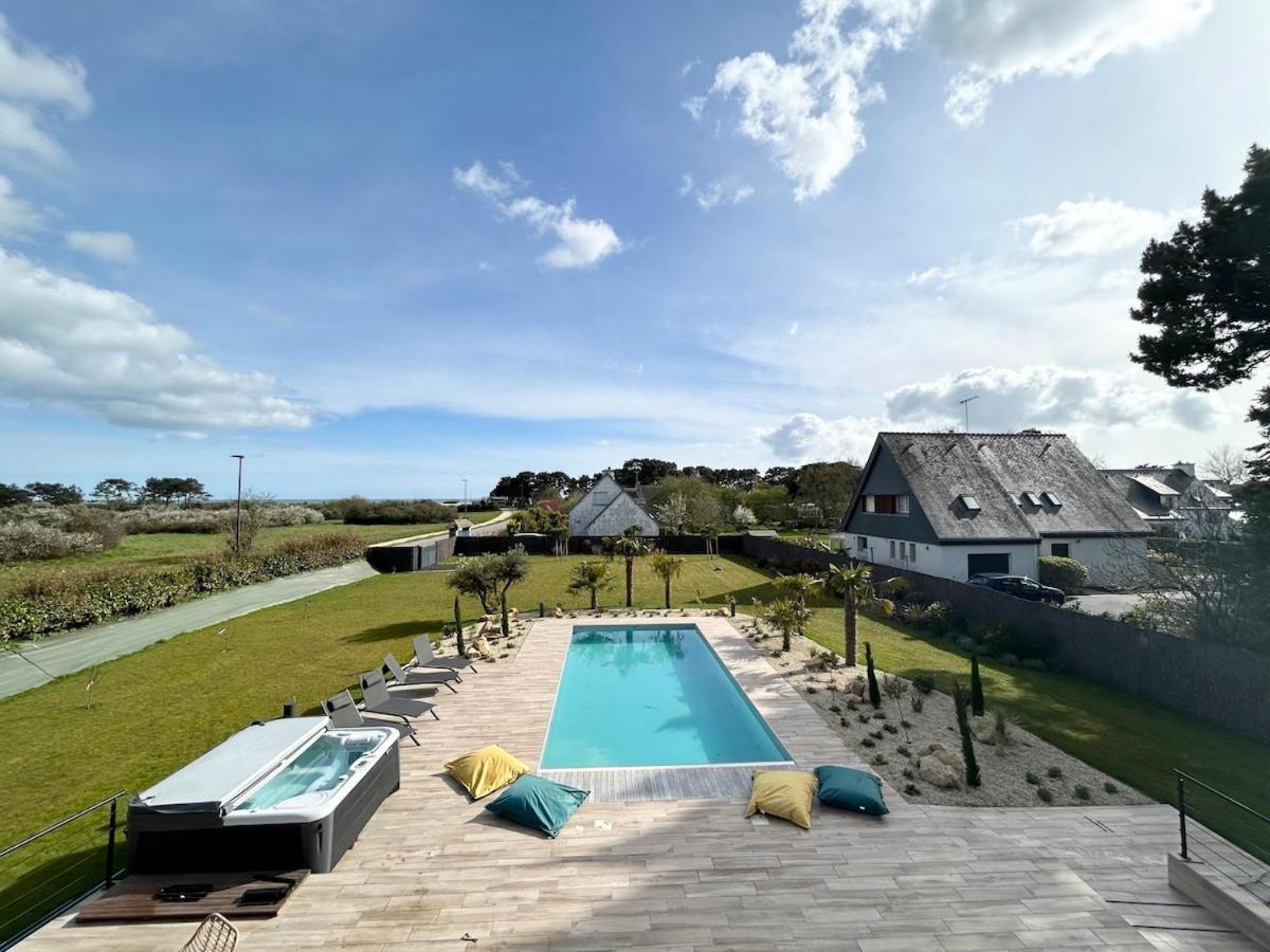 Superbe Villa Tout Confort Avec Piscine Chauffee Er Couverte Et Spa A 2 Pas De La Plage ฟุยส์นอง ภายนอก รูปภาพ