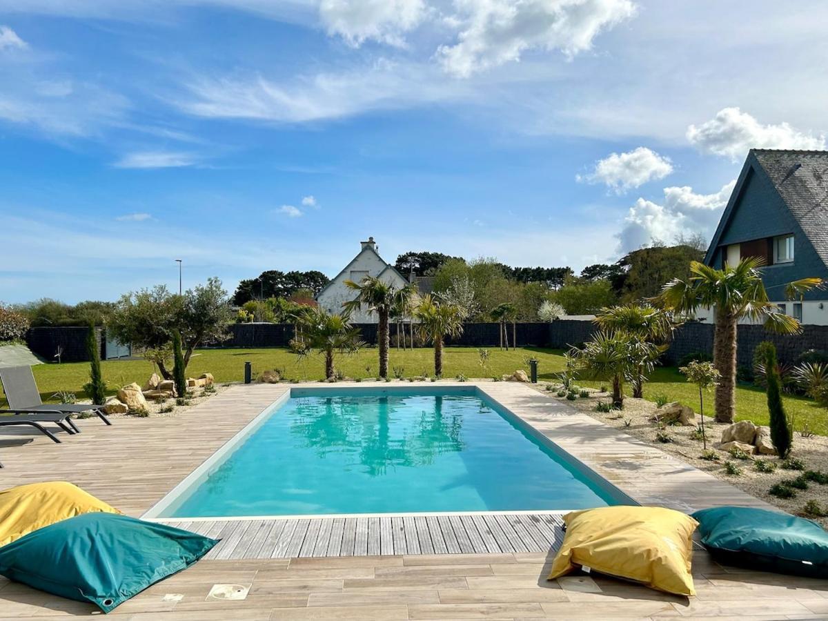 Superbe Villa Tout Confort Avec Piscine Chauffee Er Couverte Et Spa A 2 Pas De La Plage ฟุยส์นอง ภายนอก รูปภาพ