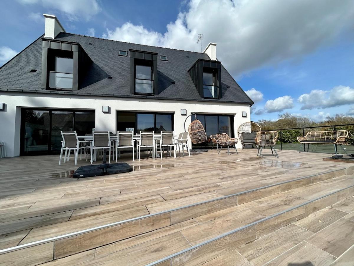 Superbe Villa Tout Confort Avec Piscine Chauffee Er Couverte Et Spa A 2 Pas De La Plage ฟุยส์นอง ภายนอก รูปภาพ