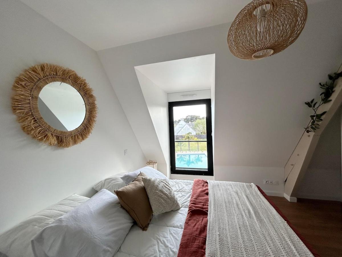 Superbe Villa Tout Confort Avec Piscine Chauffee Er Couverte Et Spa A 2 Pas De La Plage ฟุยส์นอง ภายนอก รูปภาพ
