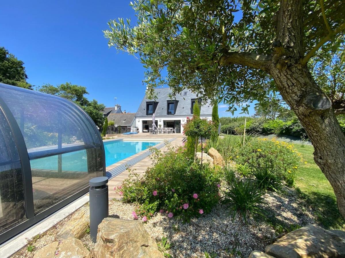 Superbe Villa Tout Confort Avec Piscine Chauffee Er Couverte Et Spa A 2 Pas De La Plage ฟุยส์นอง ภายนอก รูปภาพ